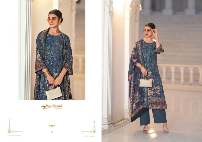 Sabyasachi Vol 2 By Shree Shalika Georgette Printed Embroidery Dress Material Wholesalers In Delhi